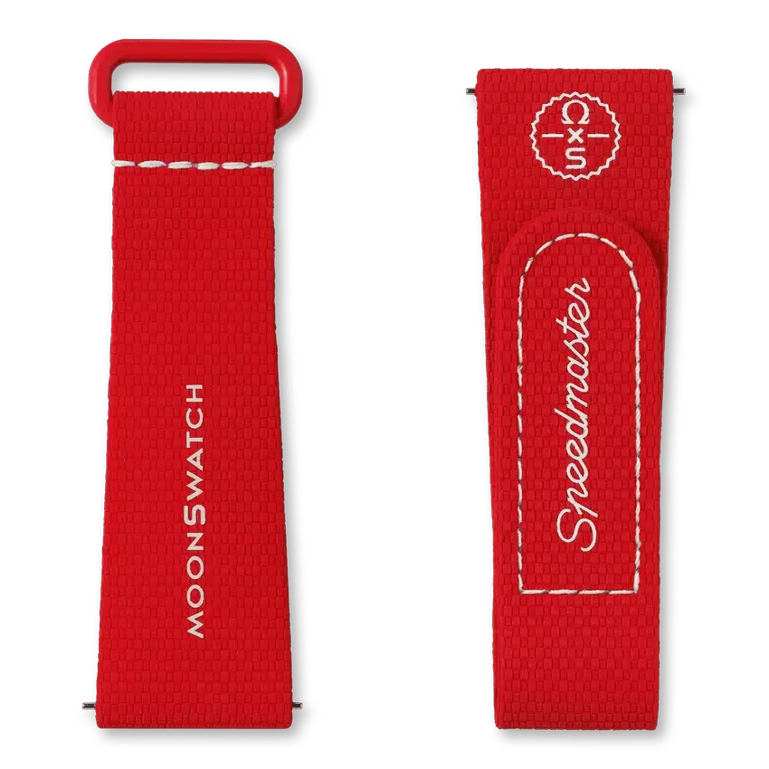 Moonswatch Red/White Rubber