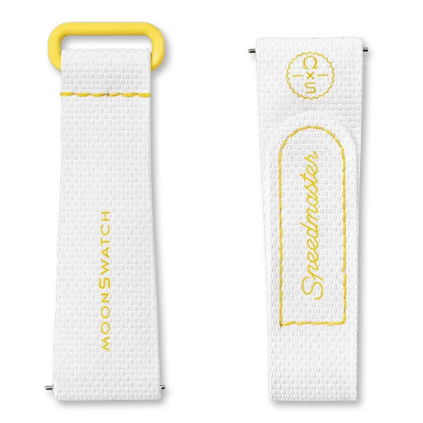 Moonswatch White/Yellow Rubber